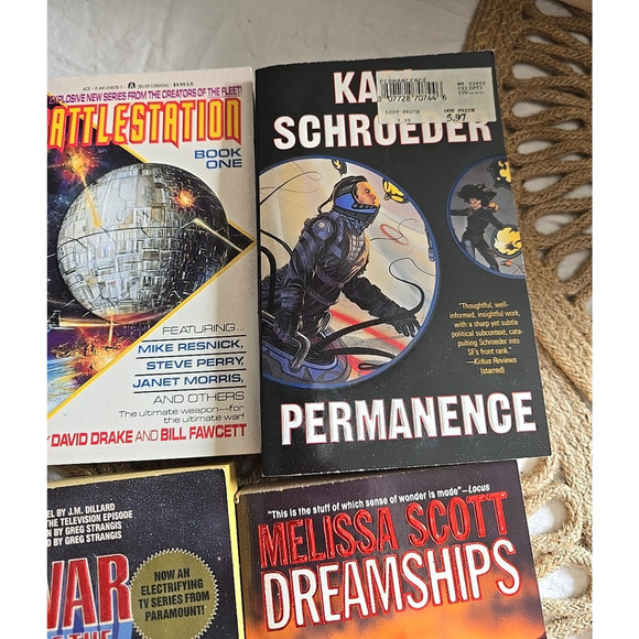 Lot of 6 Vintage Mixed Authors Fantasy Science Fiction Paperback Novel Books - Picture 3 of 5